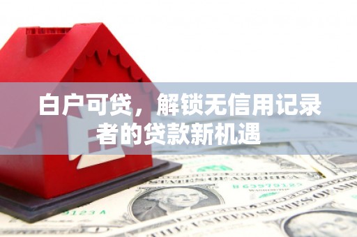 东石白户可贷，解锁无信用记录者的贷款新机遇
