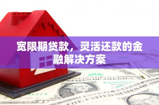 东石宽限期贷款，灵活还款的金融解决方案
