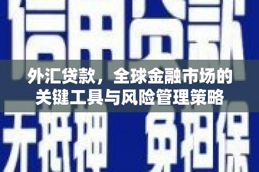东石外汇贷款，全球金融市场的关键工具与风险管理策略