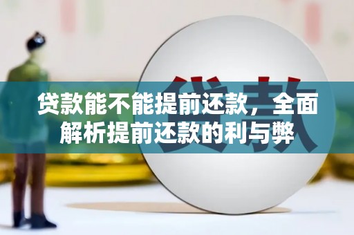 东石贷款能不能提前还款，全面解析提前还款的利与弊